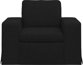 vidaXL Καναπές Μαύρο 103 x 80 x 82 εκ ύφασμα