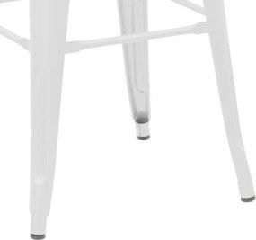 Σκαμπό μπαρ Utopia λευκό μέταλλο 42x42x76εκ 42x42x76 εκ.