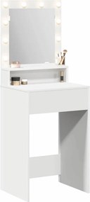 vidaXL Τραπέζι περιποίησης Λευκό 50 x 41 x 135 εκ Επεξεργασμένο ξύλο