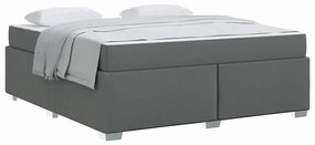 vidaXL Σκελετός Κρεβατιού Άλλο Σκούρο γκρι 180 x 200 cm ύφασμα