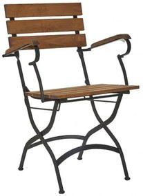 Καρέκλα Πτυσσόμενη Pablona/P-T 02-00-1245 55x 55x87cm Black-Walnut