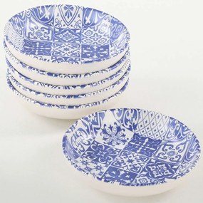 Μπωλ Σερβιρίσματος (Σετ 6Τμχ) 275KRM1169 Φ13cm Blue-White Hermia Ceramic