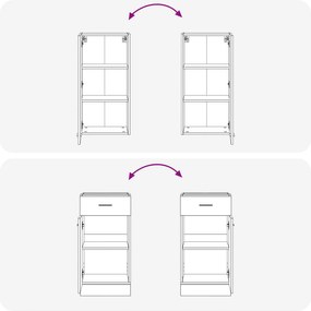 vidaXL Μονάδα κουζίνας LYON 5 pcs Μαύρη Δρυς Επεξεργασμένο Ξύλο