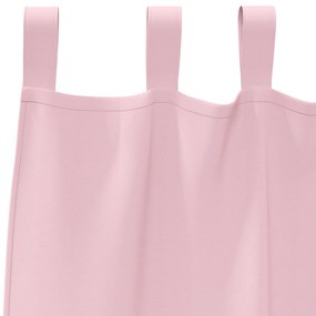 vidaXL Κουρτίνες 2 pcs Μωρουδίστικο Ροζ 245 x 140 εκ. Πολυεστέρας