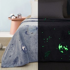 Κουβέρτα Παιδική Fleece Φωσφοριζέ 160×220 ADAM HOME 102 160X220