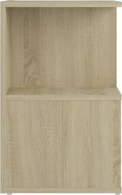 vidaXL Κομοδίνα 2 τεμ. Sonoma Δρυς 35 x 35 x 55 εκ. από Επεξ. Ξύλο