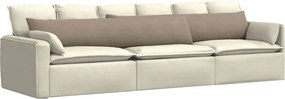 vidaXL Μαξιλάρι Καναπέ 2 pcs Taupe 200 x 40 εκ. ύφασμα