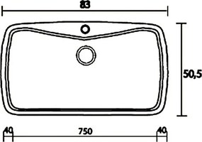 Sanitec Classic 321 (83×51) - Γρανιτένιος νεροχύτης - Granite GREY