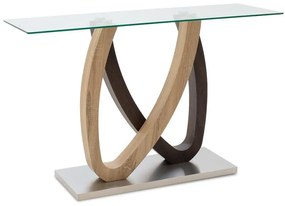 Masai sonoma melamine console - glass 120x40x76cm 120x40x76 εκ.