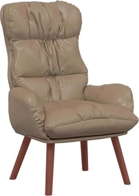 vidaXL Πολυθρόνα Καπουτσίνο 69 x 74 x 93 εκ. Δερματίνη