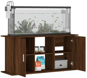 vidaXL Βάση Ενυδρείου Καφέ Δρυς 121x41x58 εκ. από Επεξεργασμένο Ξύλο