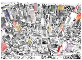 Φωτοταπετσαρία - Sketch of New York 250x193