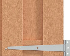 vidaXL Πύλη Κήπου 100 x 60 cm WPC και Αλουμίνιο Καφέ