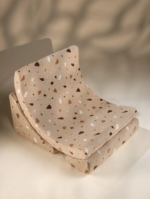 Terrazzo Καρεκλα Moon Υφασμα Μπουκλε / Σενιλ Μπεζ