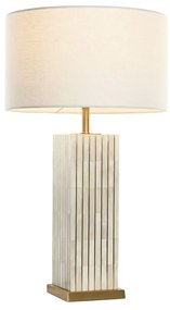 Επιτραπέζιο Φωτιστικό Home ESPRIT Μπεζ Χρυσό 50 W 220 V