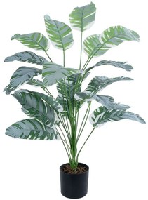 Τεχνητό Φυτό Banana Zebra 20919 Φ78x80cm Green-White GloboStar Polyethylene,Fabric