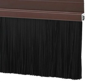 vidaXL Αυτοκόλλητες σφραγίδες πόρτας 12 pcs Καφέ 100 cm