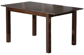 Τραπέζι Επεκτεινόμενο MILLER Ξύλο Καρυδί Σκούρο 120+30x80 H.74cm