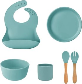 MinikOiOi Σετ BLW III από Σιλικόνη, Aqua green