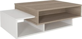 Τραπεζάκι σαλονιού Tab Megapap χρώμα λευκό - cordoba 105x60x32εκ.