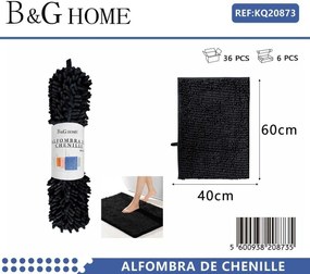 Πατάκι μπάνιου - 6C - Black -  - 40x60cm - Black - 20873