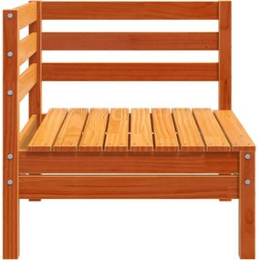 vidaXL Corner Sofa 2 τμχ. Solid Pine Wood Κερί Παλαίωσης Single Unit