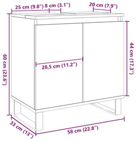 ΝΤΟΥΛΑΠΙ ΜΠΑΝΙΟΥ ΓΚΡΙ ΣΚΥΡΟΔΕΜ. 58 X 33 X 60 ΕΚ. ΕΠΕΞΕΡΓ. ΞΥΛΟ 857219