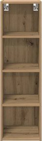vidaXL Κρεμαστό ντουλάπι με αποθήκευση Artisan Oak 30 x 29,5 x 100 εκ.