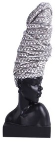 Διακοσμητική Φιγούρα Dame 1 020715 16x14x44cm Black-White Πολυρεσίνη