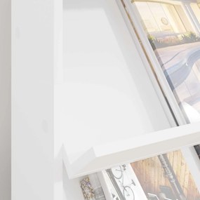 vidaXL Ράφι Περιοδικών Λευκό 70 x 41 x 126 εκ. Επεξεργασμένο Ξύλο