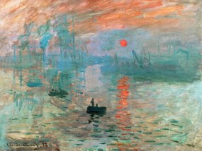 Εκτύπωση έργου τέχνης Impression, Sunrise - Claude Monet, (40 x 30 cm)