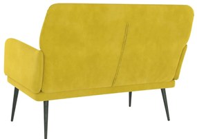 vidaXL Πάγκος Κίτρινο 108x79x79 εκ. Βελούδινος