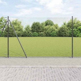 vidaXL Σετ Περίφραξης Γκρι 25 x 1.5 m (πλέγμα 13 mm)