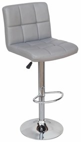 Σκαμπό Μπαρ Bar 40 Grey 43-2227 45Χ49Χ65-86/95-116cm Metal, Technoderma