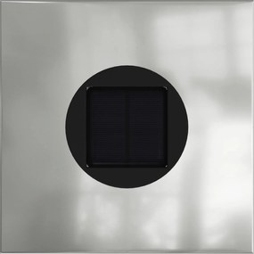 vidaXL Ηλιακό LED Φως Δρόμου 2 pcs Ασημί Γαλβανισμένο Χάλυβα