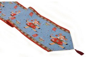 Χριστουγεννιάτικη Τραβέρσα (33x175) Silk Fashion Xmas Rain Deer