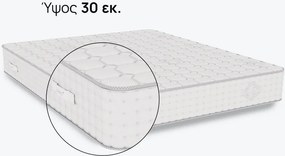 Στρώμα iSleep, Infinity διπλής όψεως, 82x190x30, Μέτριο προς σκληρό