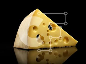 Σετ των 2 Intra Συλλεκτικό Ξύλινο Παζλ Plywood 4mm - Κομμάτι Τυρί Σε Ξύλινο Κουτί - Διαστάσεις: 10x10 cm – 25 κομμάτια