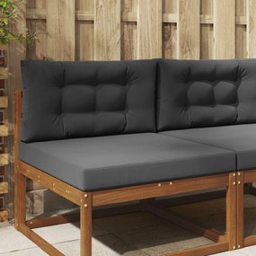 vidaXL Μαξιλάρι Καναπέ Εξωτερικού Χώρου 2 pcs Ανθρακί Πολυεστέρας