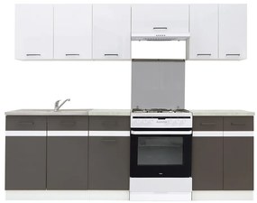 Σετ κουζίνας Econ plus 113, 240x60cm, Πάγκος, Πλαστικοποιημένη μοριοσανίδα