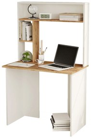 Γραφείο ArteLibre BROMPTON Πεύκο/Λευκό Μοριοσανίδα 90x51.6x148cm