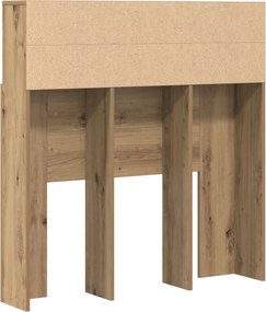 vidaXL Κρεβάτι με Κεφαλάρι Artisan Oak Επεξεργασμένο ξύλο