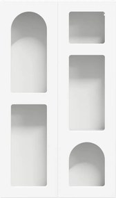 vidaXL Κρεμαστό ντουλάπι Λευκό 59 x 20 x 100 εκ Επεξεργασμένο ξύλο