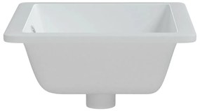 Νιπτήρας Μπάνιου Ορθογώνιος Λευκός 46,5x35x18 εκ. Κεραμικός - Λευκό