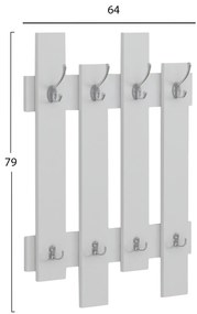 ΚΡΕΜΑΣΤΡΑ ΕΙΣΟΔΟΥ WESSON HM8940.11 ΜΕΛΑΜΙΝΗ ΣΕ ΛΕΥΚΟ 64x4x79Υεκ. (1 Τεμμάχια)