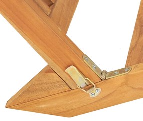 vidaXL Ξαπλώστρα από Μασίφ Ξύλο Teak