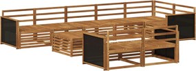vidaXL Σειρά Καναπέ Εξωτερικού 9 pcs