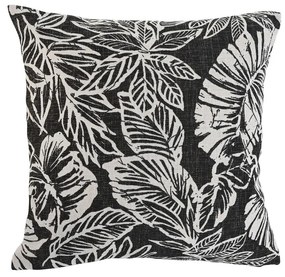 Μαξιλάρι Home ESPRIT Λευκό Μαύρο Έντυπη 45 x 15 x 45 cm