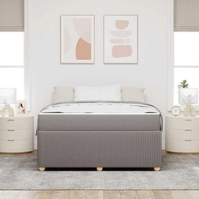 vidaXL Σκελετός Κρεβατιού Άλλο Taupe 140 x 200 cm ύφασμα