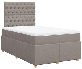 ΚΡΕΒΑΤΙ BOXSPRING ΜΕ ΣΤΡΩΜΑ TAUPE 120X200 ΕΚ. ΥΦΑΣΜΑΤΙΝΟ 3291258